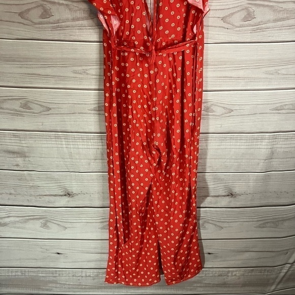 Charlie Holiday Jetsetter Wide Leg Jumpsuit in Aztec Red - Picture 10 of 14